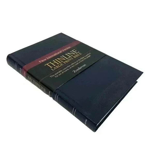NEW NIV Thinline Large Print Portable Holy Bible Hardcover Extra-Thin Edition - Picture 1 of 4